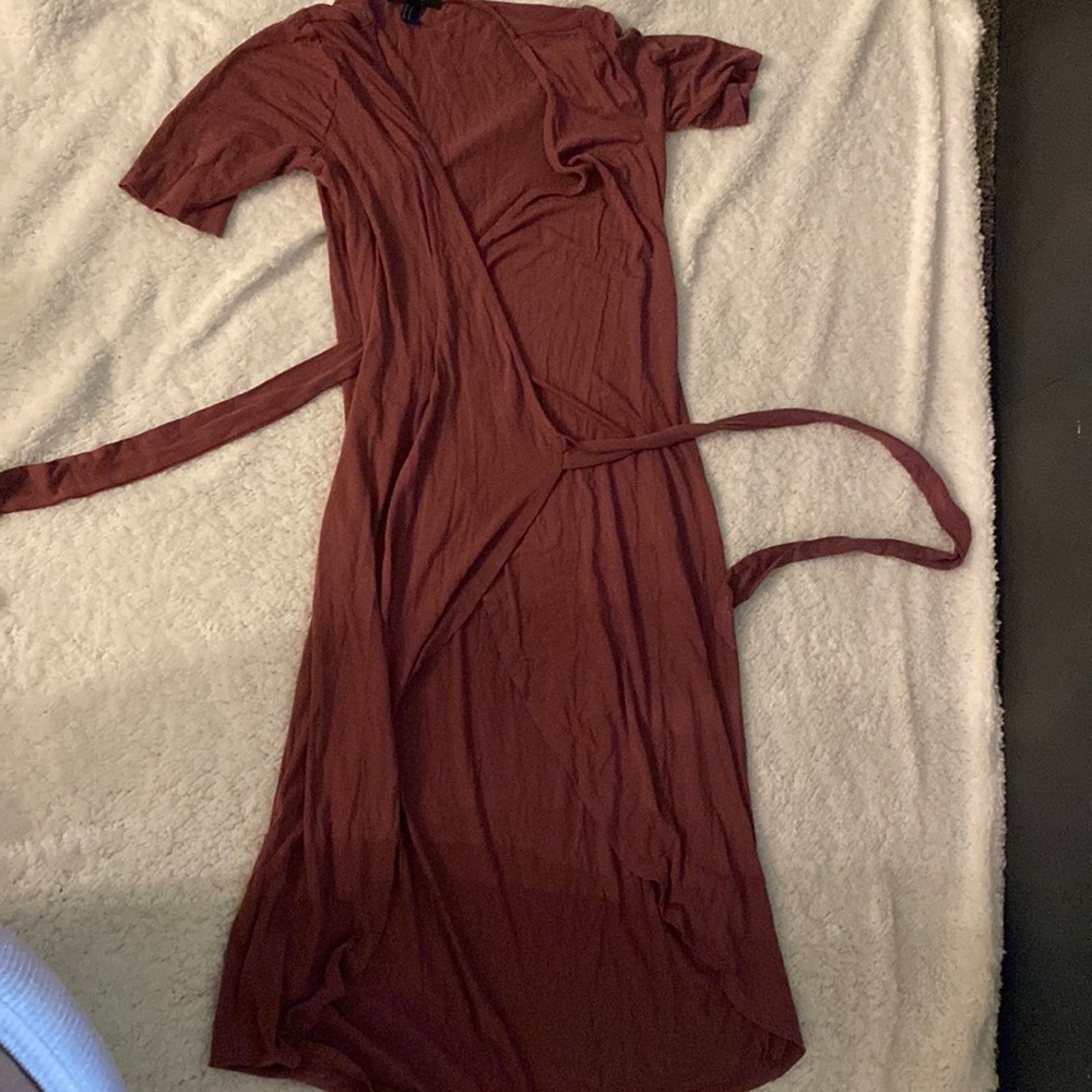Wine colored dress